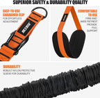 Pull Up Assistance Bands 260lbs, Heavy Pull Up Bands Resistance Bands for Pull Ups Working Out with Feet Rest, Pull Up Bar Bands Assistance Bands Strength Training Workout Equipment, Height Adjustable