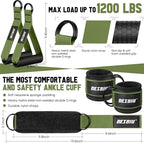 Heavy Resistance Bands for Working Out, 300lbs/360lb/420lb Exercise Bands Workout Bands with Handles, Door Anchor, Ankle Straps, Home Gym Workout Equipment for Men Fitness Strength Training Stretching