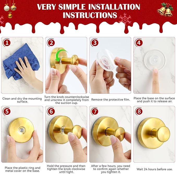 2 Pack Suction Cup Wreath Hangers for Front Door Garland Hanger 11 Lb -22 Lb Suction Wreath Hanger for Glass Door No Drill Suction Hooks for Bathroom Halloween Christmas Decorations (Siver)