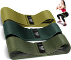 CFX Resistance Bands Set, Exercise Bands with Non-Slip Design for HIPS & Glutes, 3 Levels Workout Bands for Women and Men, Booty Bands for Home Fitness, Yoga, Pilates