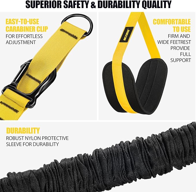 Pull Up Assistance Bands 260lbs, Heavy Pull Up Bands Resistance Bands for Pull Ups Working Out with Feet Rest, Pull Up Bar Bands Assistance Bands Strength Training Workout Equipment, Height Adjustable