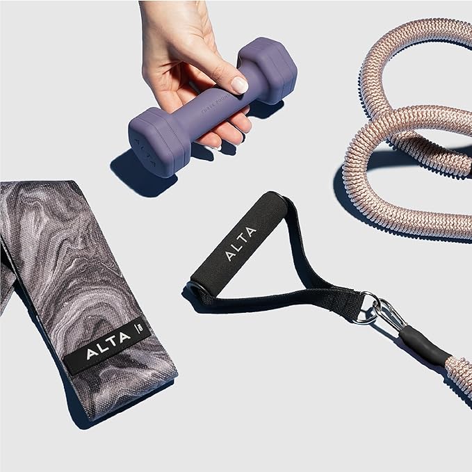 ALTA Booty Bands for Women - Premium Non-Slip Fabric Resistance Bands for Working Out - Cloth Resistance Bands for Legs, Fabric Exercise Bands, Leg Bands for Working Out Women, Looped Hip Bands Set