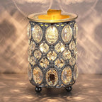 Leyoue Wax Warmer Wrought Iron Crystal Wax Melt Warmer Electric Oil Burner Wax Melt for Gifts & Decor, Home, Office, SPA,Bedroom