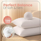 Utopia Bedding 22x22 Pillow Inserts, Set of 2, White – Indoor Decorative Throw Pillows for Bed, Sofa & Couch – Soft, Supportive & Fluffy Cushion Inserts