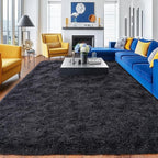 Rugs for Living Room 5x7, Soft Shaggy Modern Shag Area Rug for Bedroom, Upgrade Non-Slip Plush Fluffy Carpet for Kids Boys Girls Room Home Decor Aesthetic, Charcoal Gray