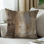Taupe Abstract Art Artwork Pillow Cover, Gallery Modern Decorative Throw Pillows Cushion Cover for Bedroom Sofa Living Room 22 x 22 Inch Set of 2