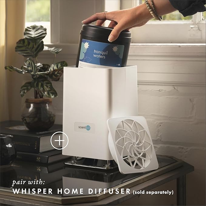 ScentAir Whisper Home Monthly Plug-in Refill, Fragrance Cartridge for Home and Office, Tranquil Waters