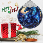 Beautiful Irina Dragon Stained Glass Orament - Christmas Ornament - Christmas Decorations for Tree - Holiday Present ldeas - Gift Exchange