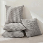 Fancy Homi 4 Packs Decorative Throw Pillow Covers for Living Room Couch Bed, Modern Farmhouse Boho Home Décor Accent Cushion Case, 26" x 26", Gray