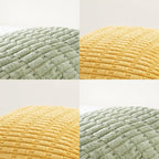 Fancy Homi 4 Packs Decorative Throw Pillow Covers for Living Room Couch Bed, Modern Farmhouse Boho Home Décor Accent Cushion Case, 24" x 24", Yellow Green Series