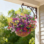 Ivydale Artificial Flowers for Outdoor 24 Bundles Fake Mums UV Resistant Silk Daisy Faux Plants for Outside Planter Home Porch Patio Window Box Decor, Rose