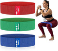 Resistance Bands for Working Out - Exercise Bands Set with Workout Guide - Fabric Elastic Bands for Physical Therapy - Fitness Bands Ideal for Legs Hip Glute