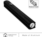A&S Mezuzot Aluminum Mezuzah Case with 3D Painted Shin Design Easy Peel and Stick Judaica Door Mezuzah for Parchment Scroll (Black, 6 Inches)