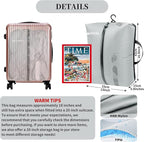 Vacuum Bags for Travel, Professional IP67 Reusable Vacuum Compression Bags for Travel Suitcases, Durable Space Saver Bag (2 PACK Grey, With Pump)