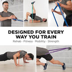 THERABAND High Resistance Band, Extra-Heavy Elastic Super Band for Full Body Workouts, Physical Therapy, Strength Training, Durable 41” Loop Exercise Band, 50 lbs Resistance