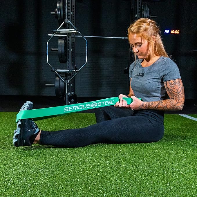 Serious Steel Fitness 32" Resistance Training Bands (Portable Exercise Band System Training Bands- Great for Individuals Under 5'10")