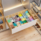 LETGO 5 Pack Drawer Dividers 6" High - Tall Acrylic Drawer Divider for Clothes, 12.3-18" Adjustable Dresser Deep Drawer Dividers,Expandable Dresser Separators for Kitchen Office Baby Clothing (5)
