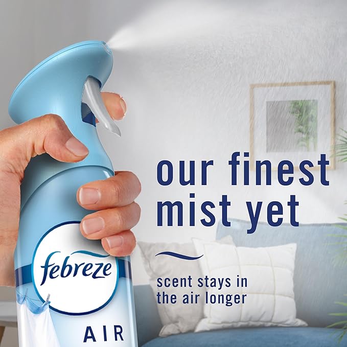 Febreze Air Mist, Air Freshener, Odor Fighting Room Spray, Deodorizer for Home Bathroom Kitchen Office Apartment, Lilac Sunrise, Warm Ocean Breeze, Summer Golden Hour Variety Pack, 8.1oz (Pack of 3)