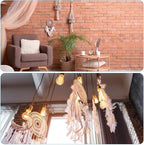 PATIKIL DIY Dream Catcher Kit, Making Dream Catcher Supplies Wall Hanging Handmade Dream Catcher Kits for Beginner Style 3, Orange