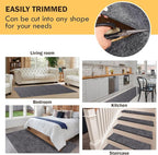 Waterproof Rug Pad, Thick 5x7 ft Under Area Rug Carpet Pad, Non Slip Felt Rug Pads for Hardwood Floors, Keep Carpets in Place Soft and Prevent Rug from Wrinkling or Buckling