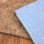 KOECKRITZ RugLock 10' Round Rug Pad – Non-Slip Felt & Rubber Dual Surface Rug Gripper, 0.345" Thick Cushion, Strong Grip Floor Protection, Safe for All Floors