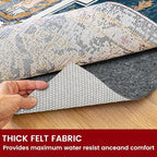 Waterproof Rug Pad, 7x10 ft Area Rug Non-Slip Carpet Pad, Non-Slip Rug Pads for All Floors and Finishes, Felt Pad for Hardwood Floors, Keeps Carpets in Place Soft and Safe