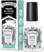 Poo-Pourri Before-You-Go Toilet Spray, Lavender Peppermint, 2 Fl Oz, Up to 100 Uses, Bathroom Odor Deodorizer, Plant-Based with Essential Oils for Home or Work, Travel Essentials, TSA Approved Size