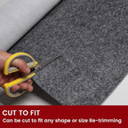 Waterproof Rug Pad, 4x4 ft Area Rug Non-Slip Carpet Pad, Non-Slip Rug Pads for All Floors and Finishes, Felt Pad for Hardwood Floors, Keeps Carpets in Place Soft and Safe
