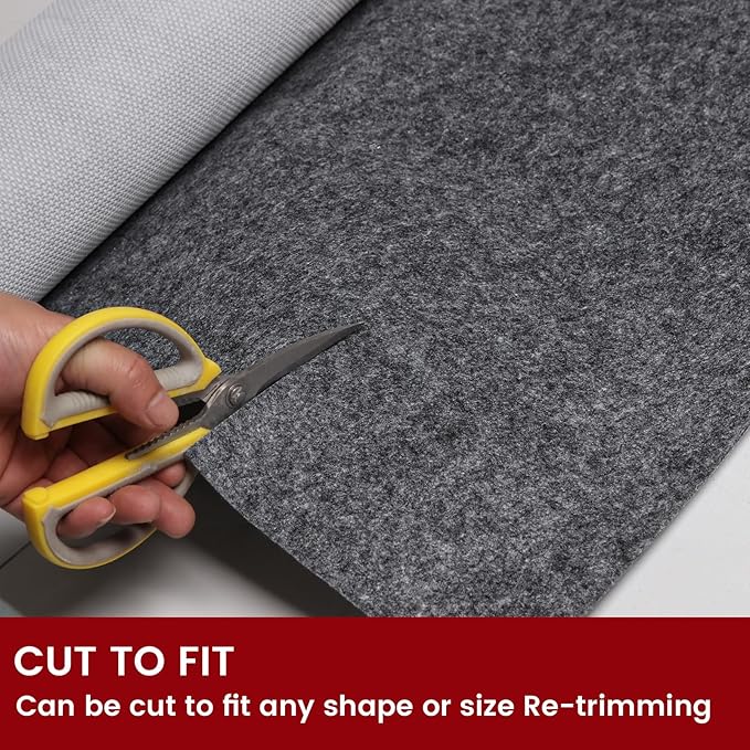 Waterproof Rug Pad, 2x3 ft Area Rug Non-Slip Carpet Pad, Non-Slip Rug Pads for All Floors and Finishes, Felt Pad for Hardwood Floors, Keeps Carpets in Place Soft and Safe