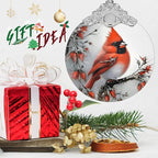 Christmas Ornaments - Stained Glass Cardinal Decor - Tree Ornament - Cardinal Gifts