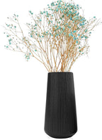 Black Ceramic Vase, GUKJOB Cute Flower Vase for Pampas Grass, Home, Living Room, Dining Table, Farmhouse, Office Decor, Bedroom, Table, and Kitchen Shelf (XL Black)