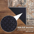 Keen Home Design 2x3 Rug - Machine Washable Entry Rug with Non-Slip Backing, Ideal for Enteryway, Kitchen, Bathroom, Laundry Room - Vintage, Easy Clean, Durable, Low Pile Rug - (2' x 3')