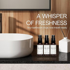 Muse Apothecary Flush Ritual - Aromatic & Refreshing Toilet Spray, Use Before You Go, Infused with Natural Essential Oils - Travel Size Mini Collection, 0.45 oz, 3 Pack