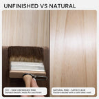 Homeforia 18 inch Wood Floating Shelves, High End Solid Natural Wood 18inch Floating Shelf for Wall Mounted, Unfinished Wooden 18in Floating Shelves, Heavy Duty Bracket, 18 X 6.5 X 1.75 inch, Set of 3