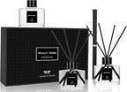 Reed Diffuser Set of 3 for Bathroom Air Fresheners, Oil Diffuser Sticks | Gardenia,Jasmine,Eucalyptus & Lavender Scent(1.7 fl oz Each Pack) Home Fragrance with 12 Sticks Defusers | Shelf Decor