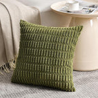 Fancy Homi 4 Packs Decorative Throw Pillow Covers for Living Room Couch Bed, Modern Farmhouse Boho Home Décor Accent Cushion Case, 22" x 22", Moss Green