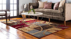 Unique Loom Barista Collection Area Rug - Kouillou (10' x 13' 1" Rectangle, Multi/ Brown)