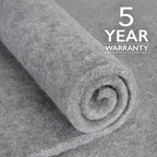 RUGPADUSA - Eco-Plush - 10'x14' - 1/2" Thick - 100% Felt - Luxurious Cushioned Rug Pad - Available in 3 Thicknesses, Many Custom Sizes