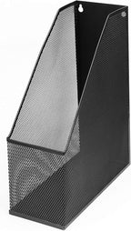 YBM HOME Mesh Steel Magazine File Holder (12, Black)