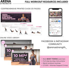 Arena Strength Long Fabric Full Body Resistance Bands Set of 4 and Pull Up Assistance Bands | Cloth Resistance Bands Loop with Fabric Exercise Resistance Bands Workout Guide