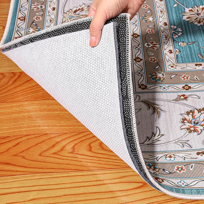 Waterproof Rug Pad, 8x10 ft Under Area Rug Carpet Pad, Non Slip Felt Rug Pads for Hardwood Floors, Keep Carpets in Place Soft and Prevent Rug from Wrinkling or Buckling