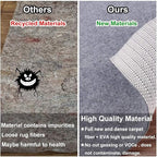 Non Slip Rug Pad Grippers - 2x8 Ft, 1/8" Thick, (Felt + Rubber) Double Layers Area Carpet Mat Tap, Provides Protection and Cushioning for Hardwood or Tile Floors