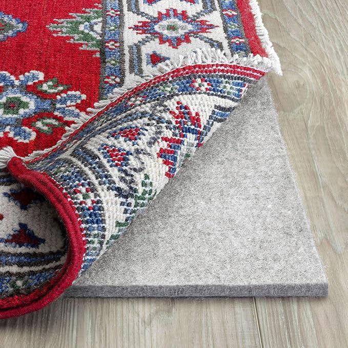 RUGPADUSA - Eco-Plush - 7'6" x 9'6" - 1/4" Thick - 100% Felt - Premium Cushioned Rug Pad - Available in 3 Thicknesses, Many Custom Sizes