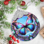 Christmas Ornament - Stained Glass Butterfly - Home Decor - Holiday Present Ideas - Gift Exchange - Gorgeous Butterfly