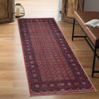 Keen Home Design 2x10 Rug - Machine Washable Runner with Non-Slip Backing, Ideal for Hallway, Entryway, Kitchen, Laundry Room - Vintage, Easy Clean, Durable, Low Pile Rug - (2'6" x 10')