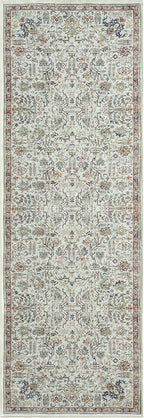 Keen Home Design 2x7 Rug - Machine Washable Runner Rug with Non-Slip Backing, Ideal for Hallway, Entryway, Kitchen, Laundry Room - Vintage, Easy Clean, Durable, Low Pile Rug - (2'6" x 7')