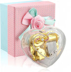 Heart Shaped Acrylic Clear Music Box,Wind Up Musical Box Gift for Girls,Women,Granddaughter,Babies,Perfect for Anniversary,Birthday,Valentine's Day,Christmas,Melody: You are My Sunshine