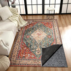 Waterproof Rug Pad, 2x10 Ft Under Area Rug Carpet Pad, Non Slip Rug Pads for All Floors and Hardwood Floors Finishes, Keep Carpets in Place Soft and Prevent Rug from Wrinkling or Buckling
