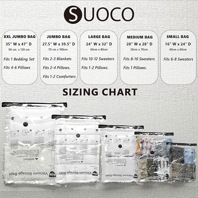 Travel Vacuum Storage Bags with Electric Pump, Space Saver Seal Compression Packing Bags for Clothing Bedding Comforters Blankets Pillows Clothes, 10 Small