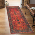 Keen Home Design 2x10 Rug - Machine Washable Runner with Non-Slip Backing, Ideal for Hallway, Entryway, Kitchen, Laundry Room - Vintage, Easy Clean, Durable, Low Pile Rug - (2'6" x 10')